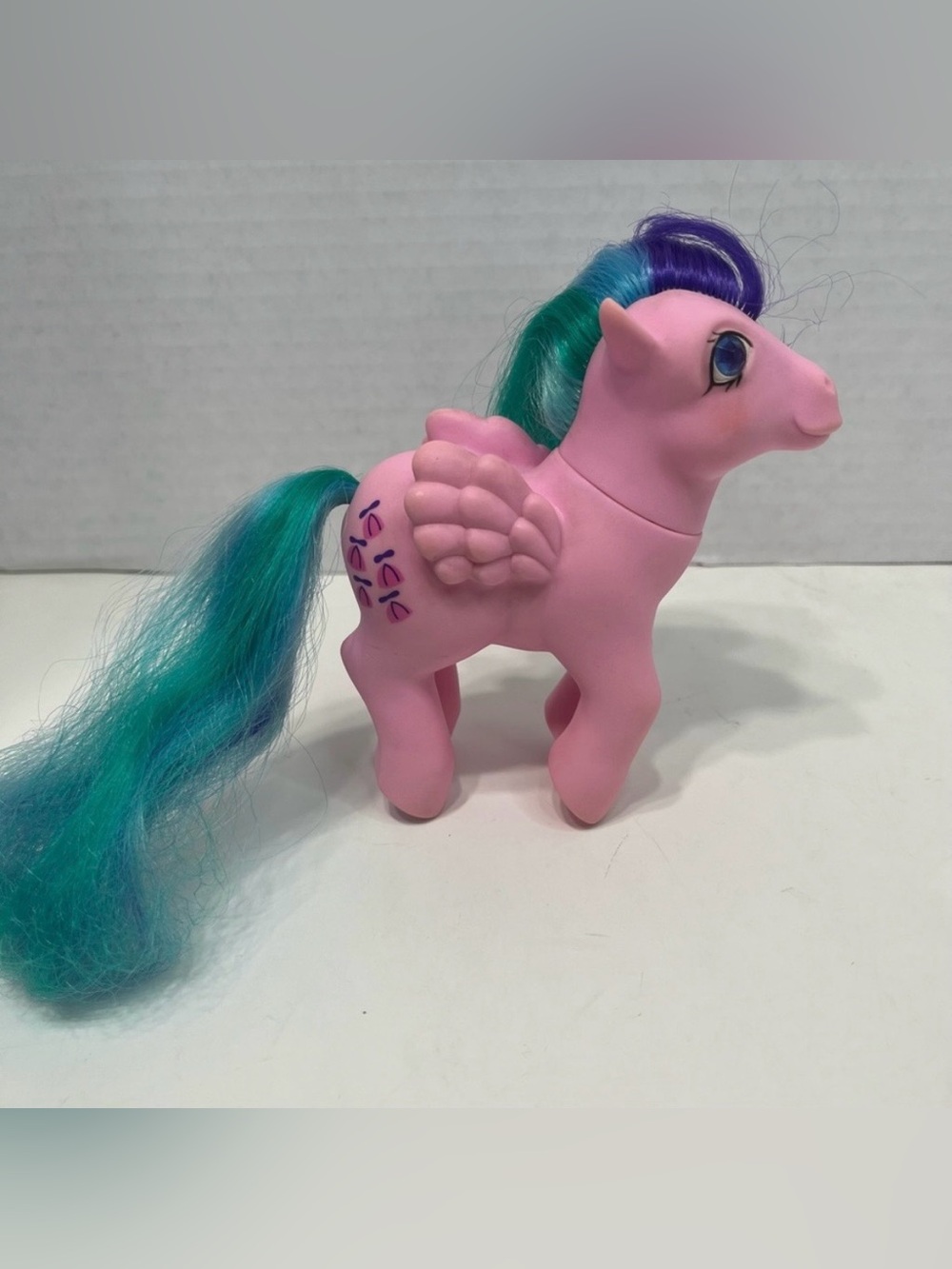 VINTAGE MY LITTLE PONY WHIZZER jewel eye pegasus pony 80’s retro